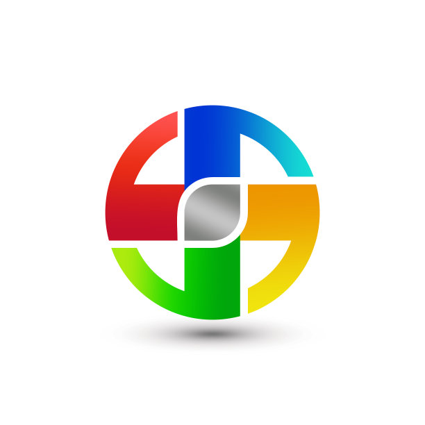 令人敬畏的抽象渐变标志设计特色图片下载