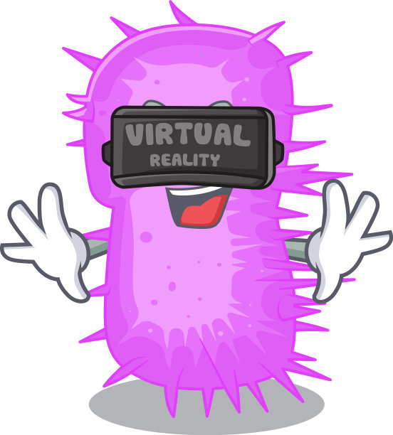 卡通设计风格鲍曼不动杆菌图片下载