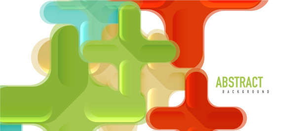 光滑的多色塑料风格交叉图片下载