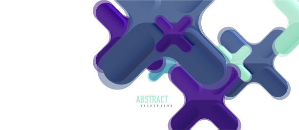 光滑的多色塑料风格交叉图片下载