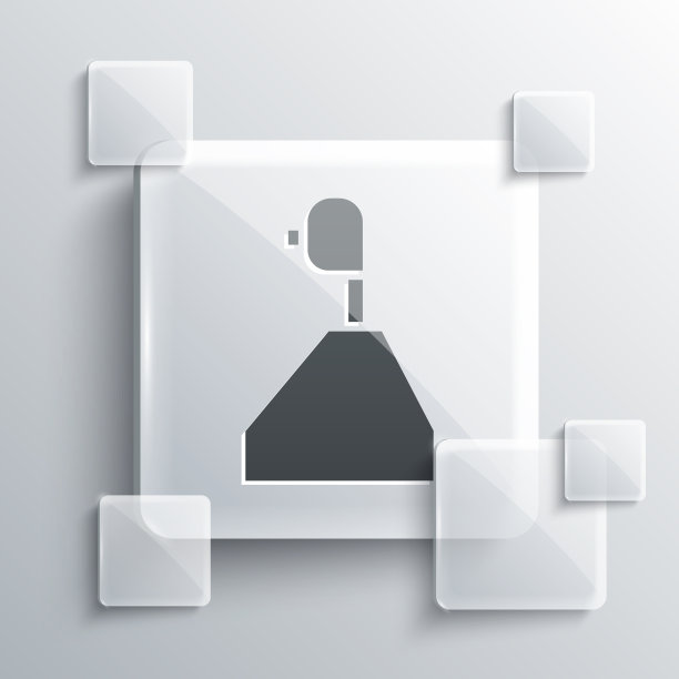 灰色齿轮换挡图标孤立在灰色背景图片下载