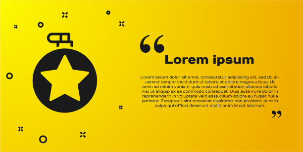 黑色水壶图标孤立在黄色上图片下载