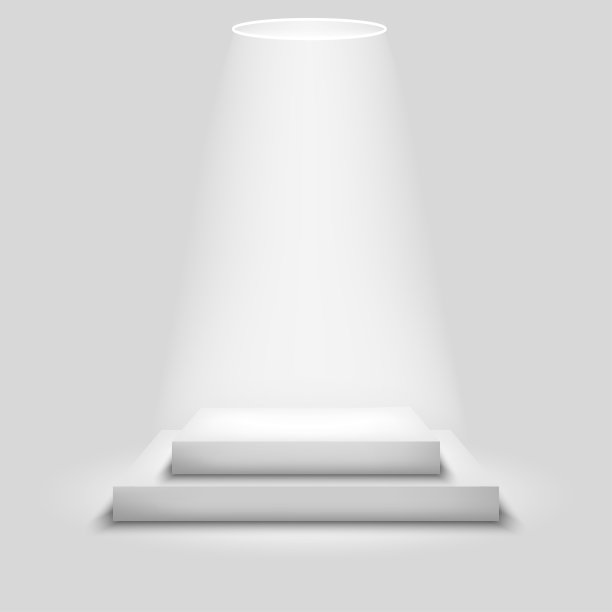 灰色背景上空荡荡的广场舞台图片下载