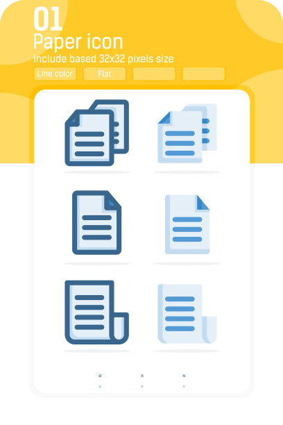 纸上的图标矢量孤立在背景上。文档图标有两种样式。文件符号，标志，标志。矢量图标用于网页设计，用户界面，用户体验和移动应用。平面设计。EPS文件。可编辑的大小图片下载