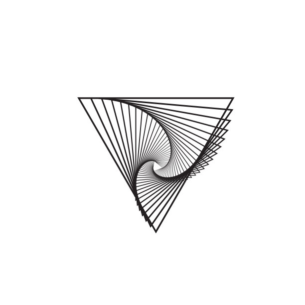 三角形标志倒扣-抽象的棱镜几何形状图形图片下载