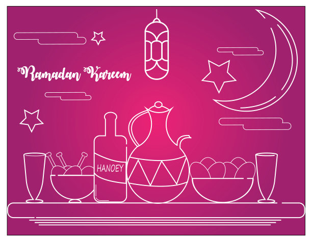 斋月卡里姆波斯符号背景图片下载