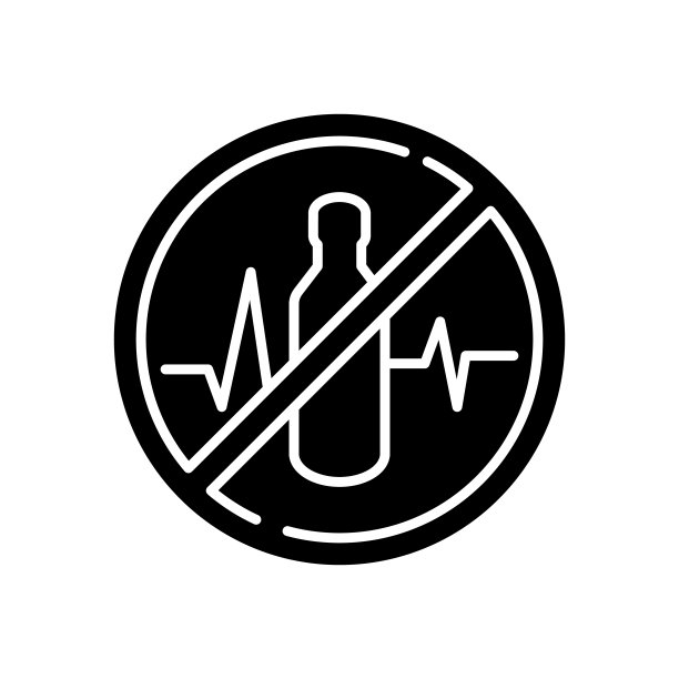 运行状况警告黑色字形图标图片下载