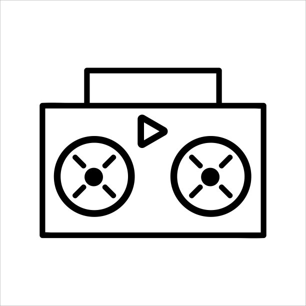 无线图标矢量。外形时尚偶像图片下载