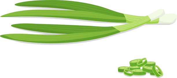 切碎的新鲜青葱韭菜孤立图片下载