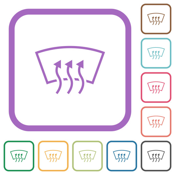 挡风玻璃除霜简单的图标图片下载