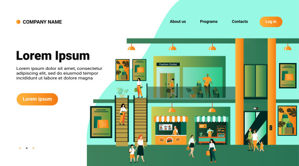 百货公司内部有顾客图片下载