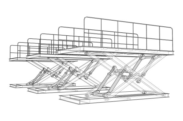剪刀式升降机概念大纲图片下载