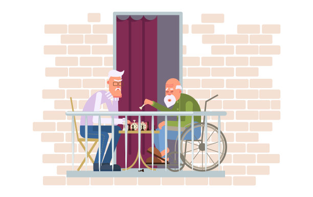 阳台上下棋图片下载