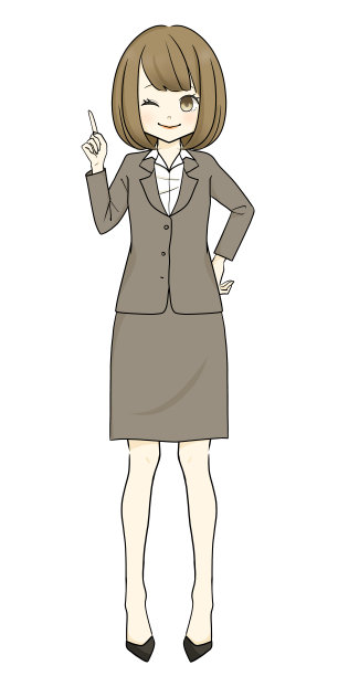 一个穿西装的女人，食指翘着图片下载