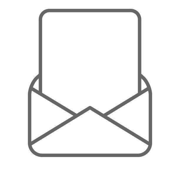 信封空白页黑白色图片下载