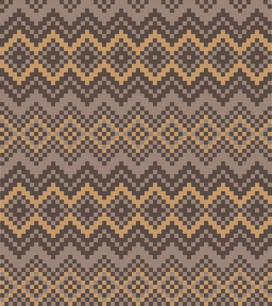 棕色圣诞集市岛无缝图案图片下载