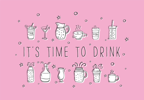 设置鸡尾酒涂鸦图片下载