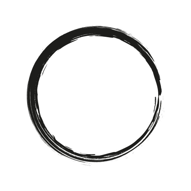 矢量笔刷在白色背景上画圆圈。墨汁手绘画画笔圈。符号、标签设计元素矢量插图。黑色抽象垃圾圆圈。框架图片下载