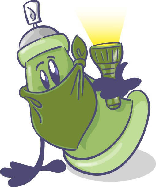 用涂鸦喷绘卡通人物图片下载