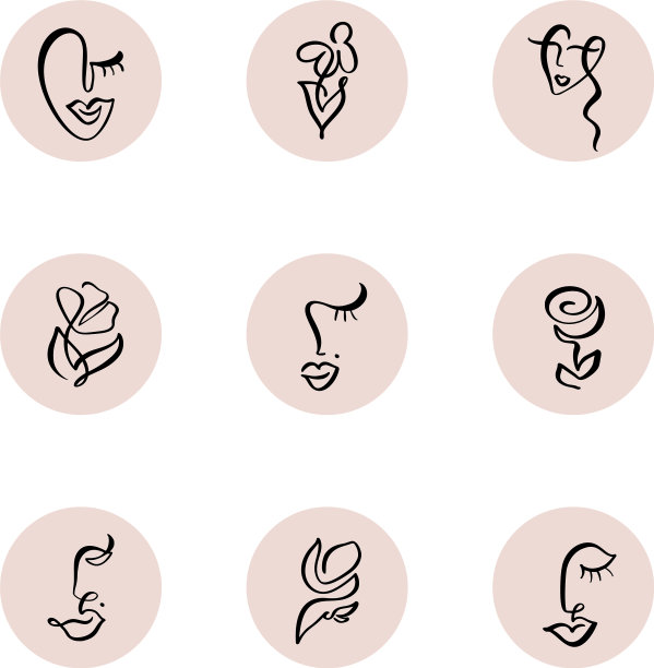 设置设计彩色模板图标和图片下载