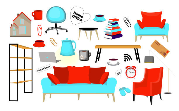 待在家里，把工作放在家里图片下载