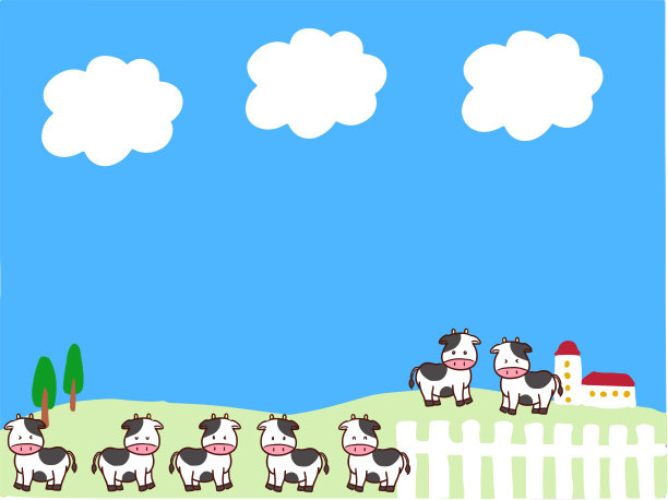 牛和牧场图片下载