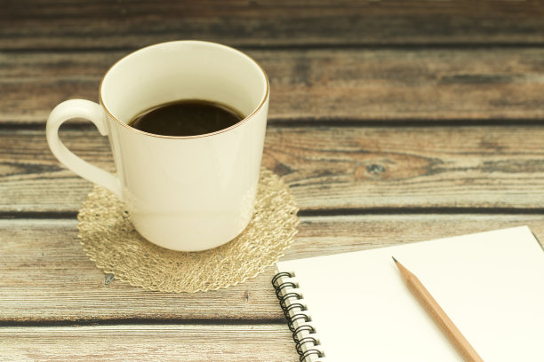 咖啡、书籍和复古形象图片下载