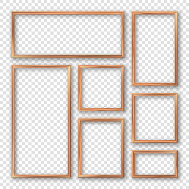 写实空白木框收藏图片下载