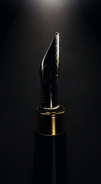 华丽的钢笔黑色图片下载