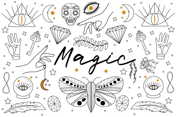 魔术手绘涂鸦线条风格集图片下载