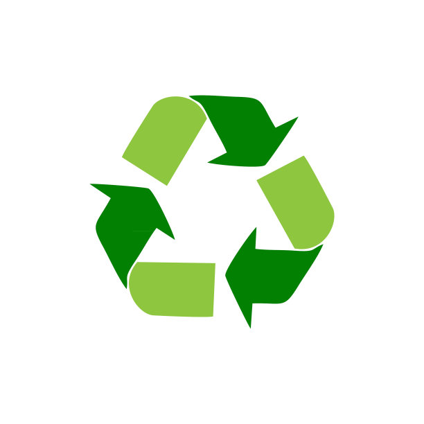 绿色循环标志标志图片下载
