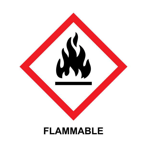 易燃的危险警告标志图片下载