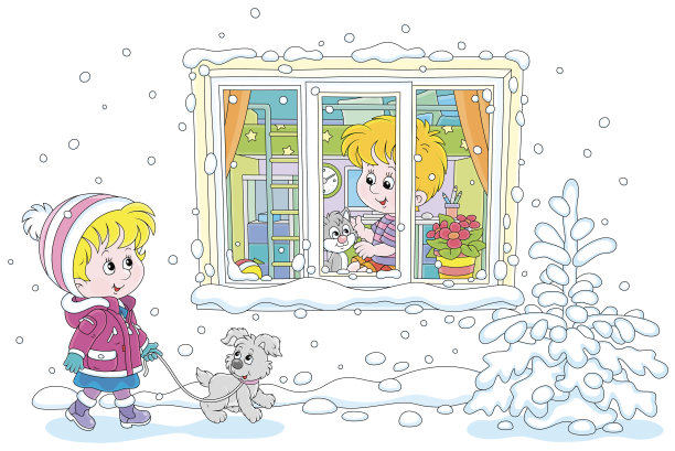 小孩子和宠物玩图片下载