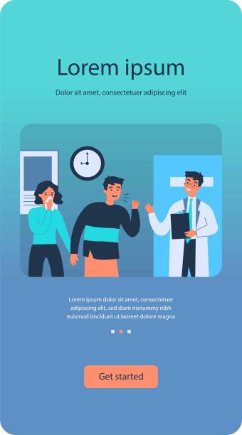 医生治疗流感病人图片下载