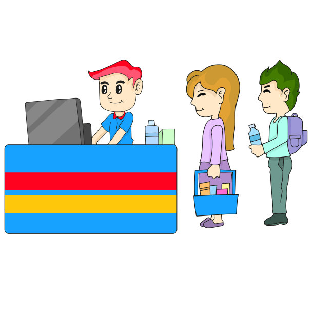 排队市场店铺服务图片下载