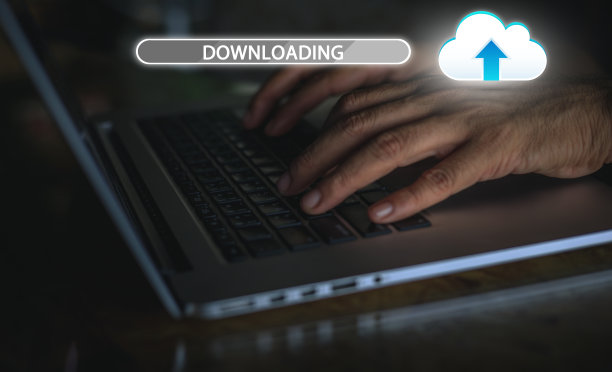 按钮符号图标web下载与手的背景播放笔记本电脑图片下载
