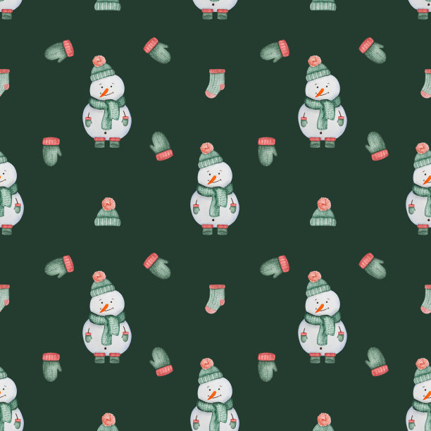 画冬天的衣服和东西。漂亮的卡片图片下载