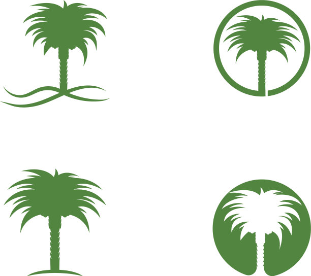 枣椰树标志图片下载