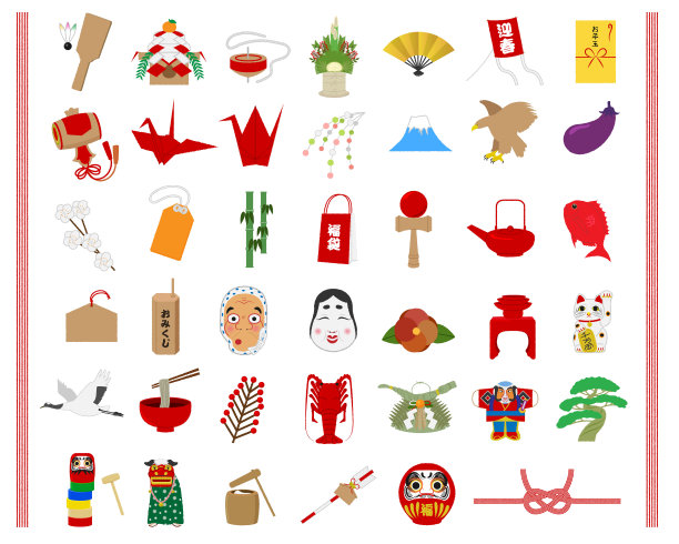 新年插图素材集图片下载