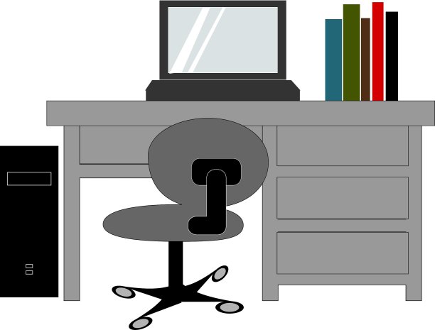 有个人电脑的办公室图片下载