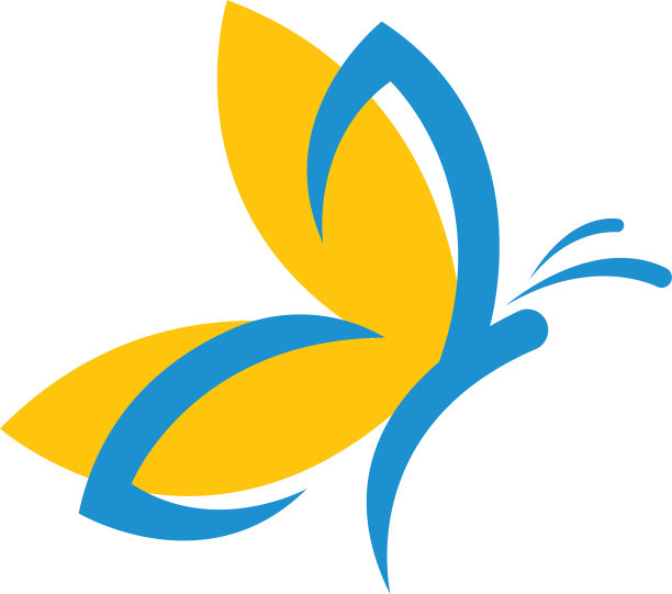 蝴蝶标志图片下载