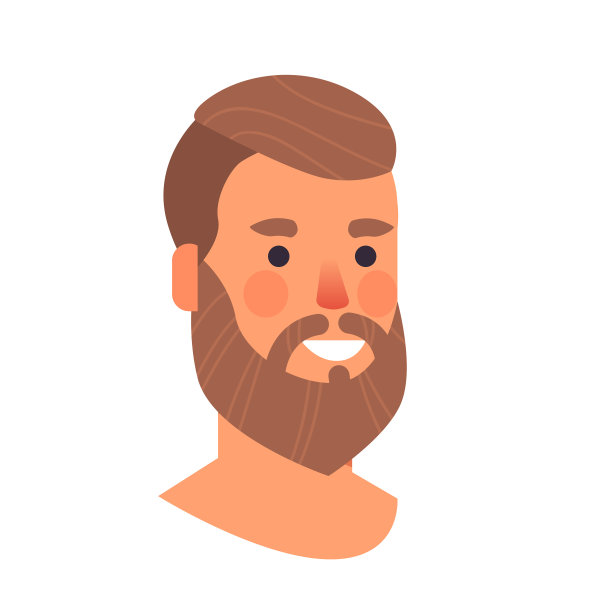 男人头像美丽的人脸男性卡通图片下载