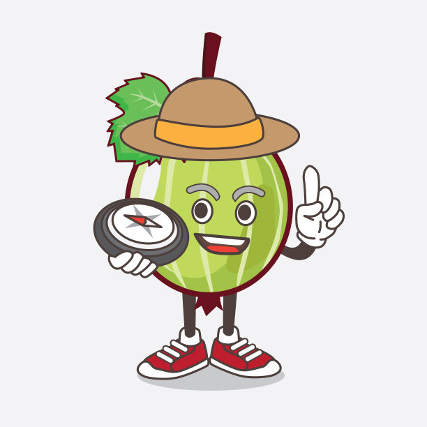 醋栗果卡通吉祥物人物图片下载