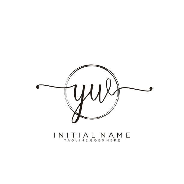 Yw初始手写标志与圆模板图片下载