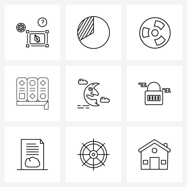 9 .界面线图标设置现代符号图片下载