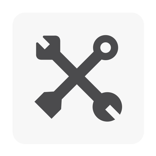 白色的服务图标图片下载