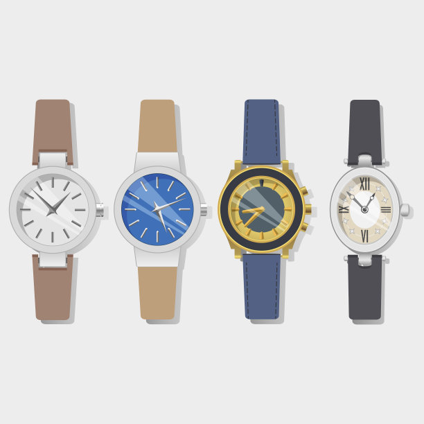 白色背景闹钟特写镜头图片下载