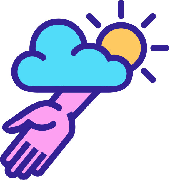 帮助之手从上帝的图标轮廓图片下载