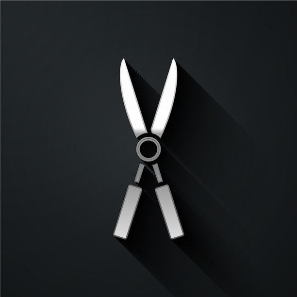 银色园艺手工修剪剪刀图片下载