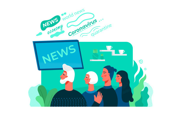 一家人在看电视新闻图片下载